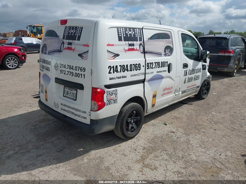 Vin: 3n6cm0knxlk696998, lot: 45850663, nissan nv200  cargo s xtronic cvt 20204