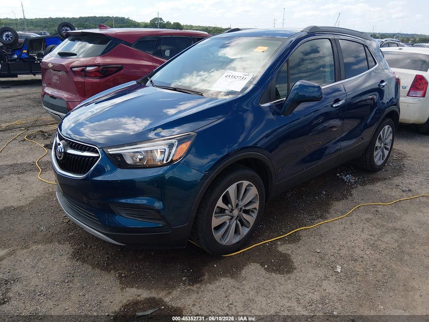 Vin: kl4cjasb1lb053128, lot: 45850678, buick encore fwd preferred 20202