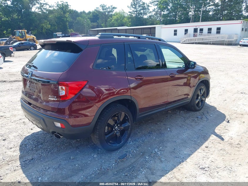 VIN 5FNYF8H07KB008086 2019 HONDA PASSPORT ELITE