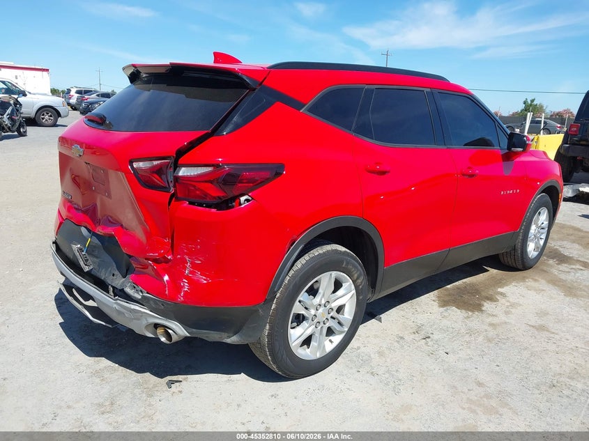 Vin: 3gnkbdrs5ms538679, lot: 45850757, chevrolet blazer fwd 3lt 20214