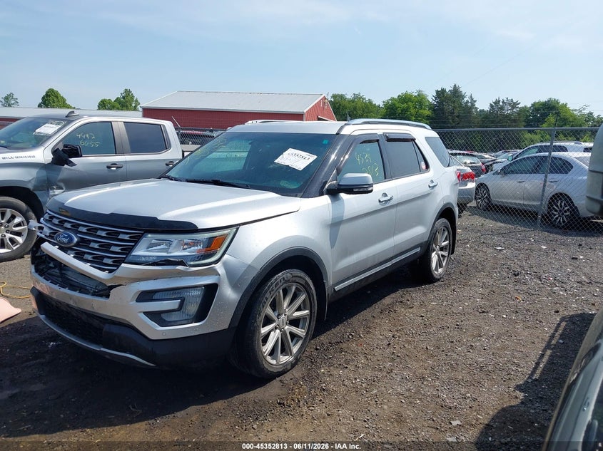 Vin: 1fm5k8fh0ggc46460, lot: 45850760, ford explorer limited 20162