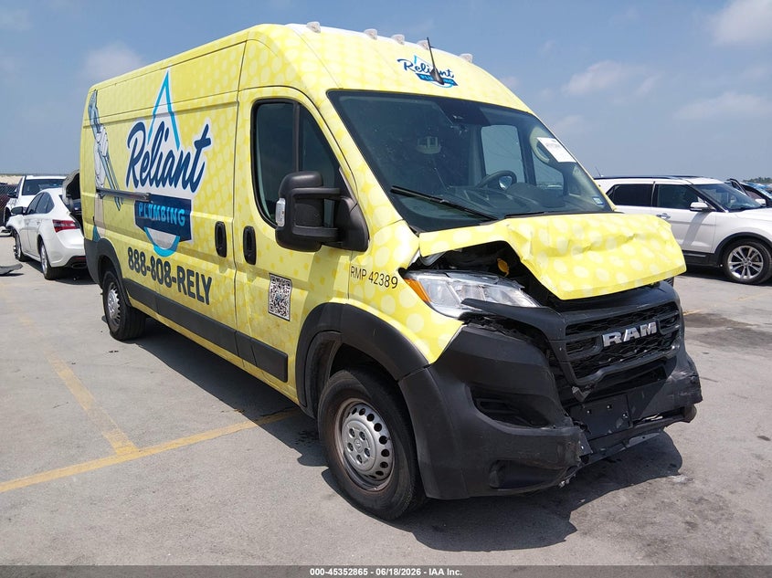 Vin: 3c6lrvdg4se554795, lot: 45850812, ram promaster 2500 tradesman high roof 159 wb w/pass seat 2025 img_1