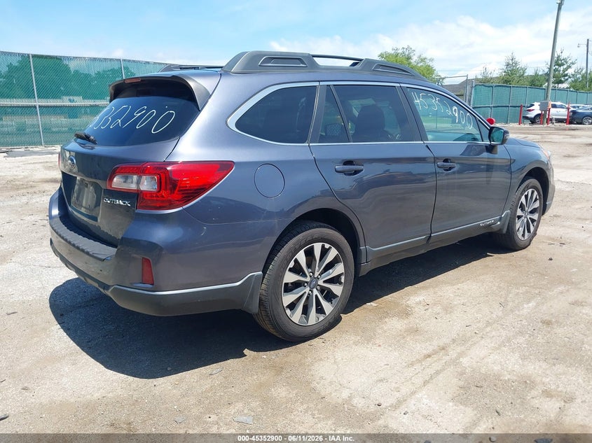2015 SUBARU OUTBACK auction photo 4