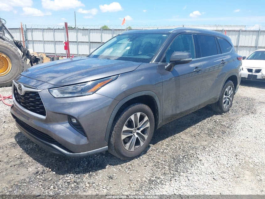 Vin: 5tdgzrah5ms535700, lot: 45850855, toyota highlander xle 20212