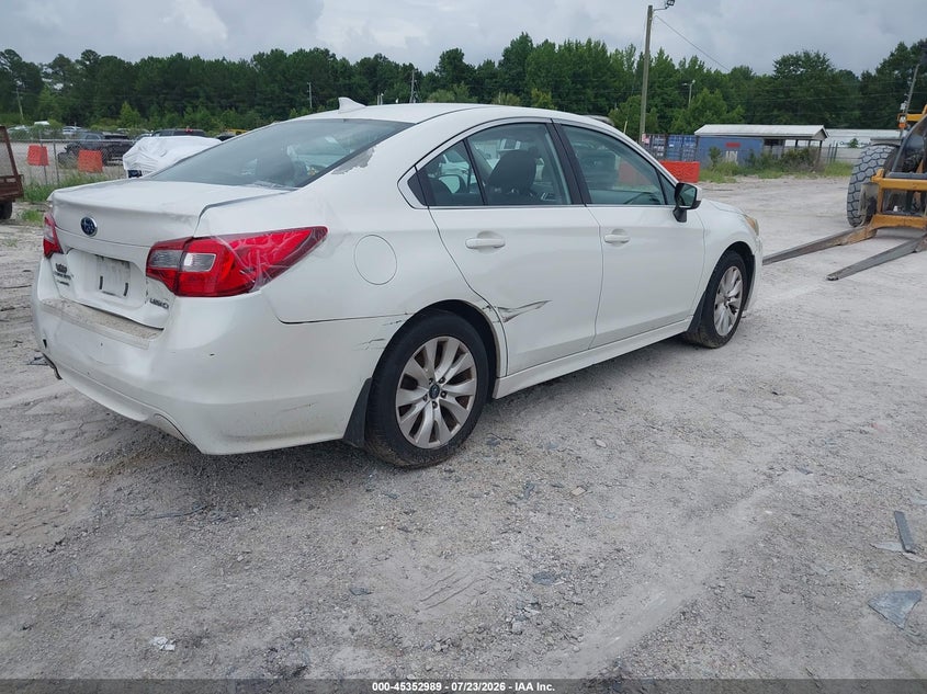 Vin: 4s3bnbc63g3050132, lot: 45850936, subaru legacy 2.5i premium 20164
