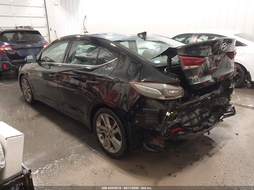 Vin: 5npd84lf6jh285132, lot: 45850966, hyundai elantra limited 20183