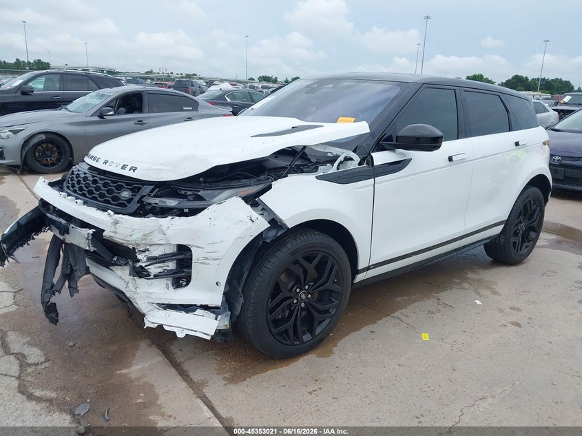 Vin: salzl2fx0mh123456, lot: 45850967, land rover range rover evoque r-dynamic se 20212