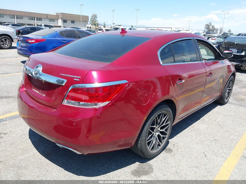 Vin: 1g4ge5edxbf312265, lot: 45851012, buick lacrosse cxs 20114