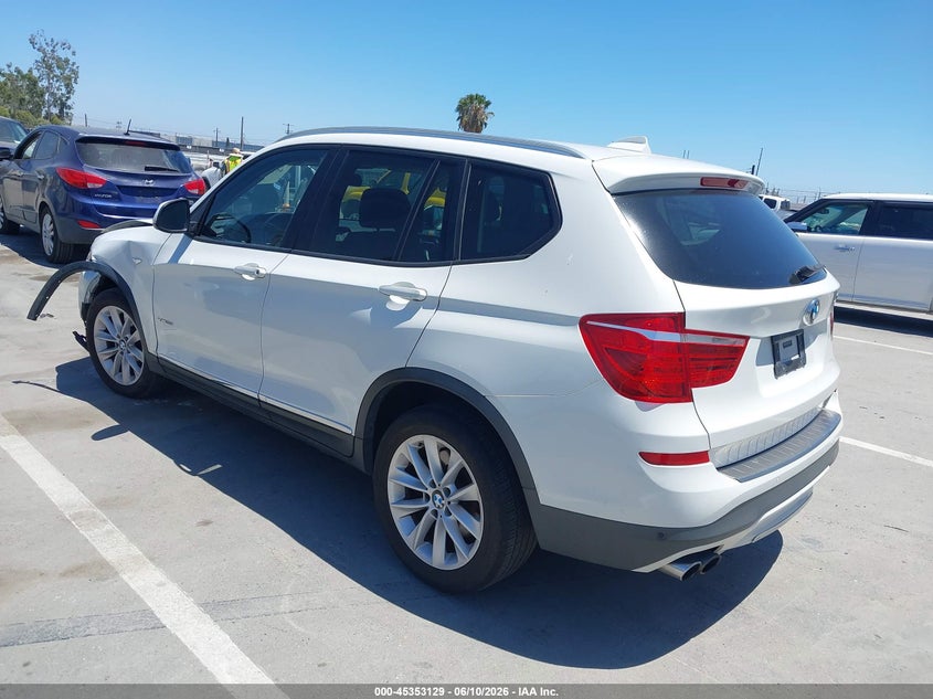 Vin: 5uxwx9c57f0d54769, lot: 45851076, bmw x3 xdrive28i 20153