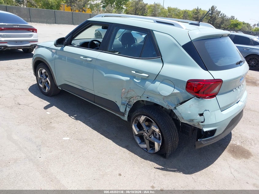 Vin: kmhrc8a31tu432742, lot: 45851083, hyundai venue sel 20263