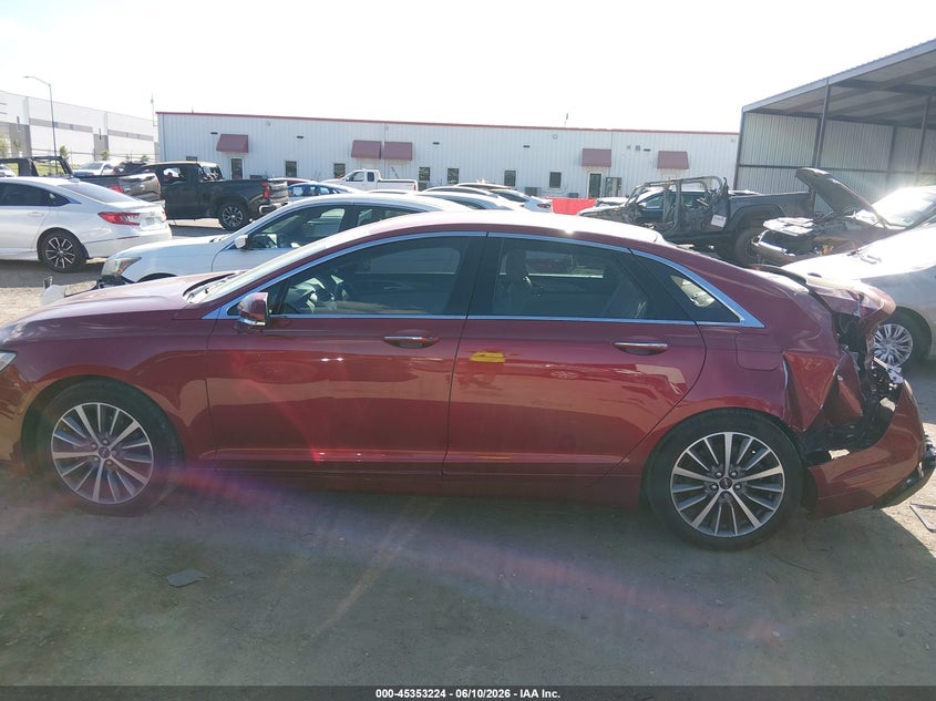 2018 Lincoln Mkz Premiere VIN: 3LN6L5A98JR604713 Lot: 45353224