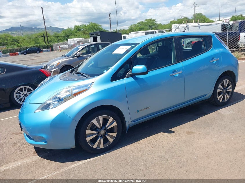 2015 NISSAN LEAF auction photo 2