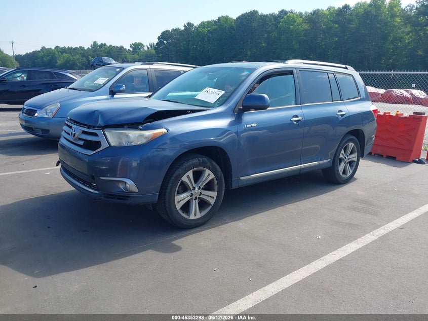 Vin: 5tdyk3eh7bs025409, lot: 45851245, toyota highlander limited v6 20112