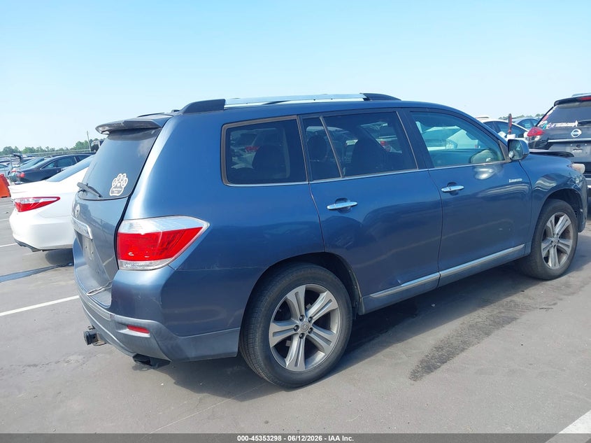 Vin: 5tdyk3eh7bs025409, lot: 45851245, toyota highlander limited v6 20114