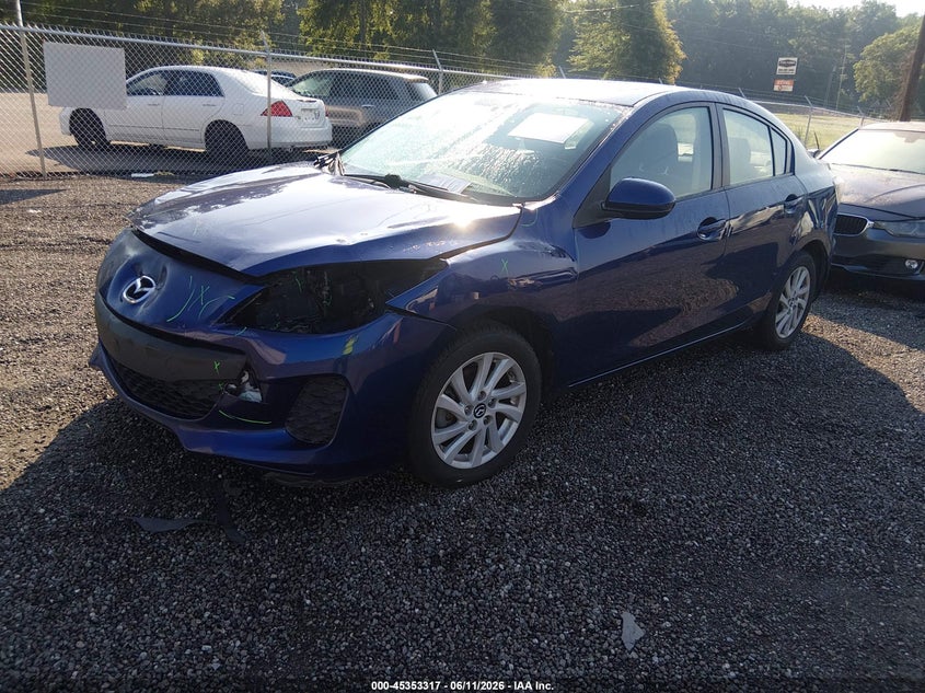Vin: jm1bl1vp4d1789734, lot: 45851263, mazda mazda3 i touring 20132