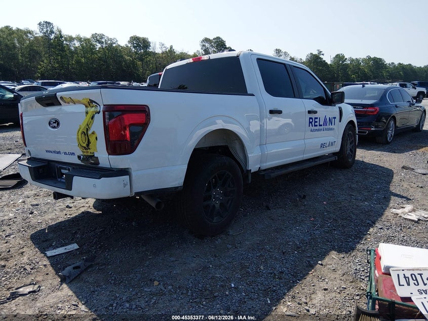 Vin: 1ftew2kp4rkd36200, lot: 45851324, ford f-150 stx 20244