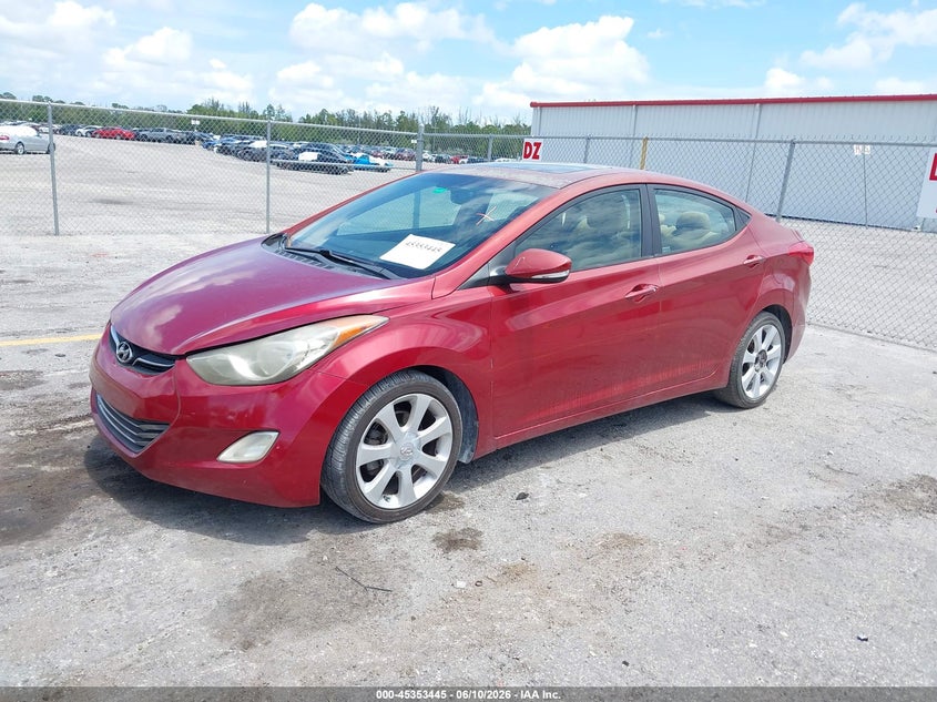 2013 Hyundai Elantra Limited 5NPDH4AE0DH242405 photo 1
