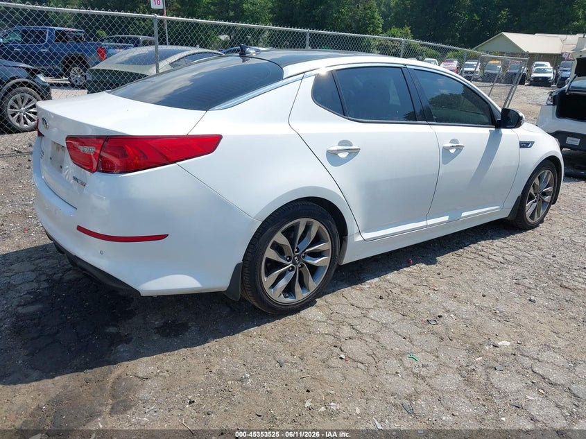 Vin: 5xxgr4a60eg303817, lot: 45851472, kia optima sx turbo 20144