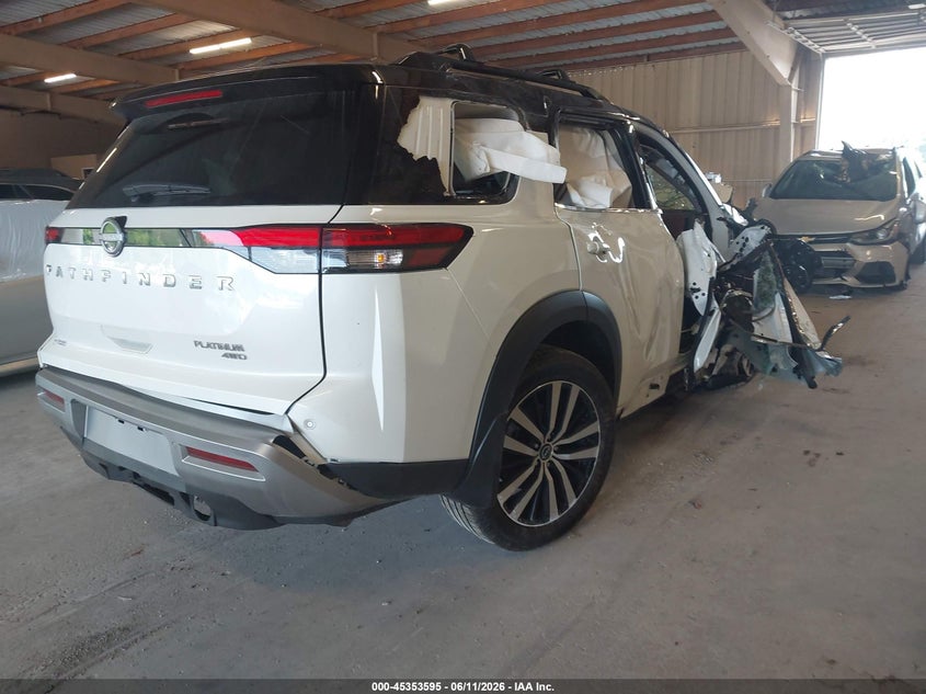 Vin: 5n1dr3dk7rc283685, lot: 45851542, nissan pathfinder platinum 4wd 20244