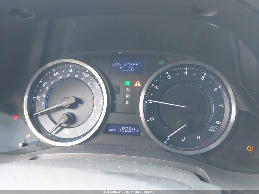 2012 LEXUS IS 250 auction photo 7