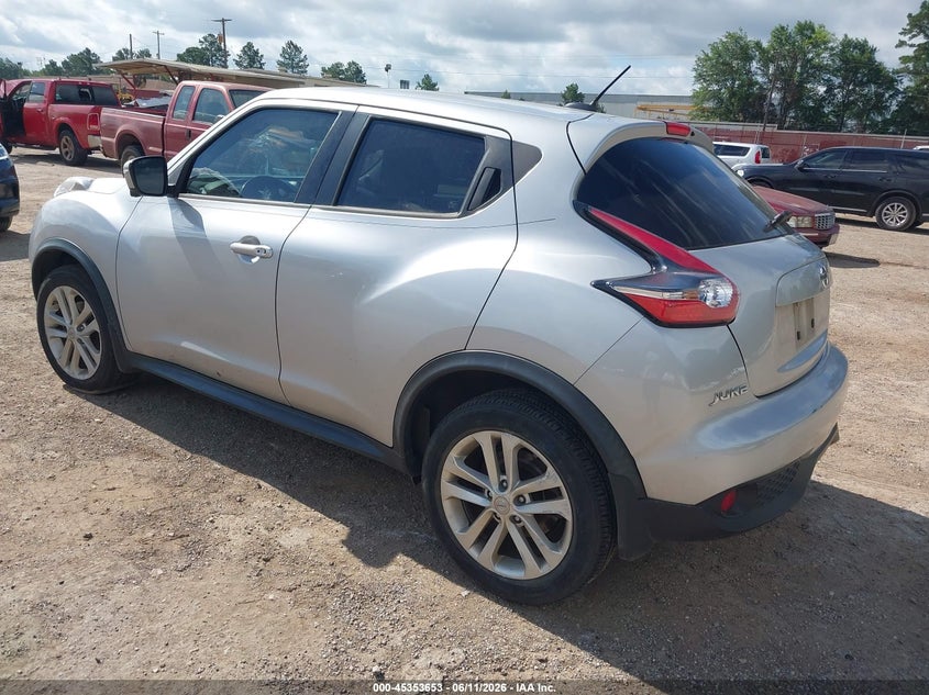 Vin: jn8af5mr5ft509750, lot: 45851601, nissan juke sv 20153