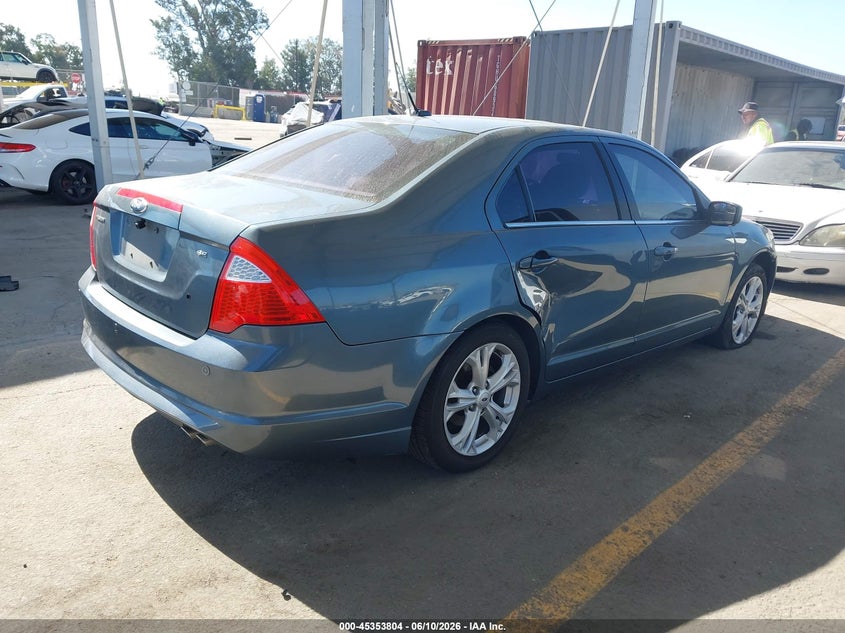 Vin: 3fahp0ha9cr188457, lot: 45851751, ford fusion se 20124