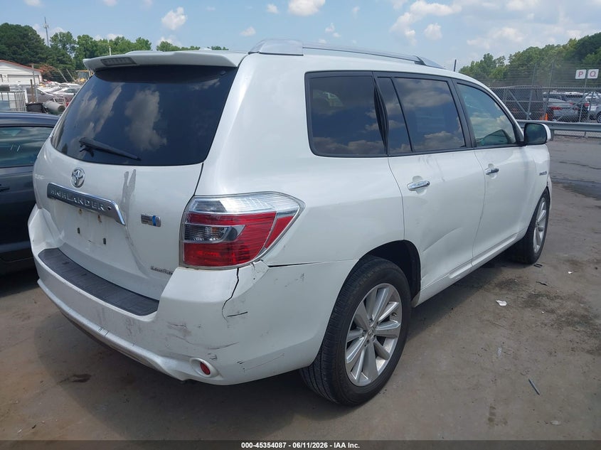 Vin: jtejw3eh5a2044841, lot: 45852034, toyota highlander hybrid limited v6 20104