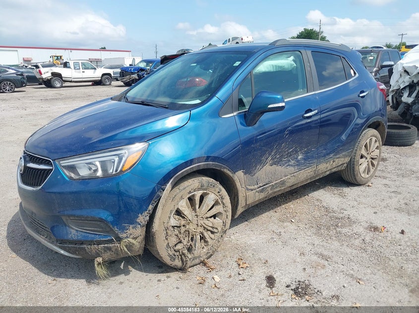 Vin: kl4cjasb3kb833386, lot: 45852130, buick encore fwd preferred 20192