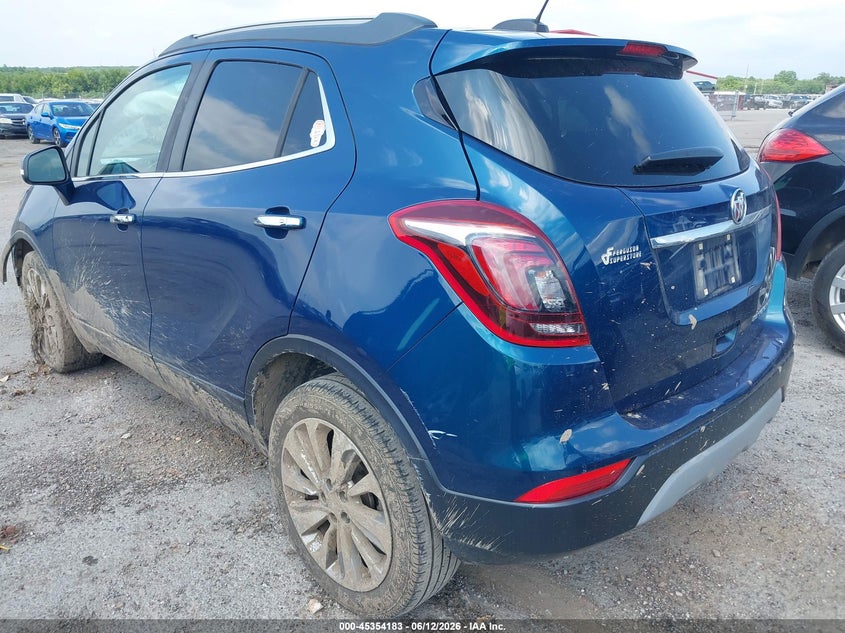 Vin: kl4cjasb3kb833386, lot: 45852130, buick encore fwd preferred 20193