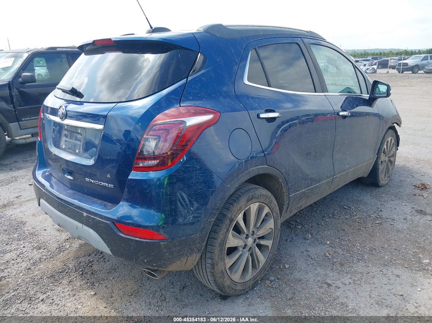 Vin: kl4cjasb3kb833386, lot: 45852130, buick encore fwd preferred 20194