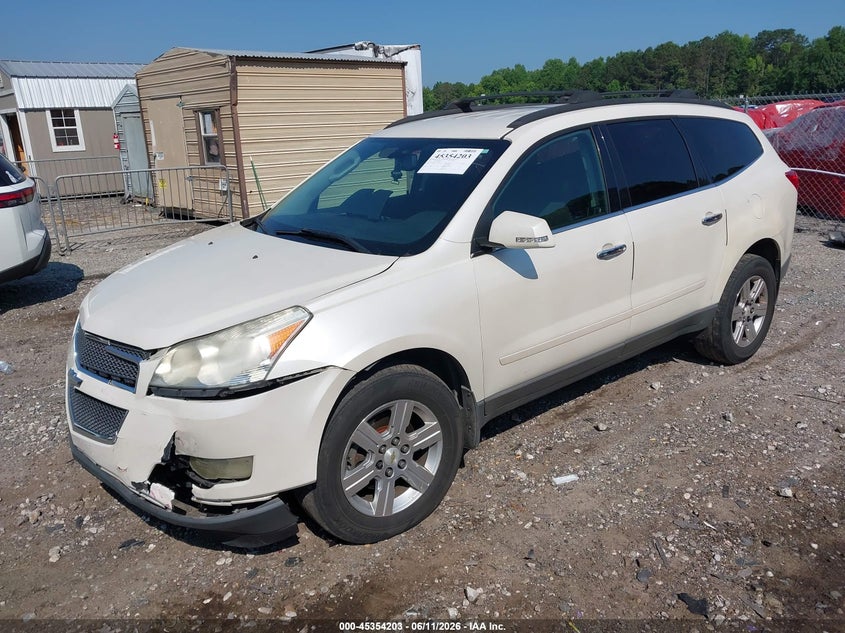 Vin: 1gnkvjed2cj186870, lot: 45852150, chevrolet traverse 2lt 20122