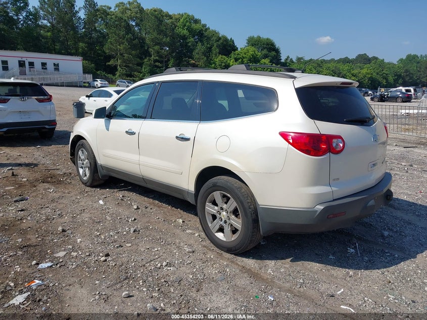 Vin: 1gnkvjed2cj186870, lot: 45852150, chevrolet traverse 2lt 20123
