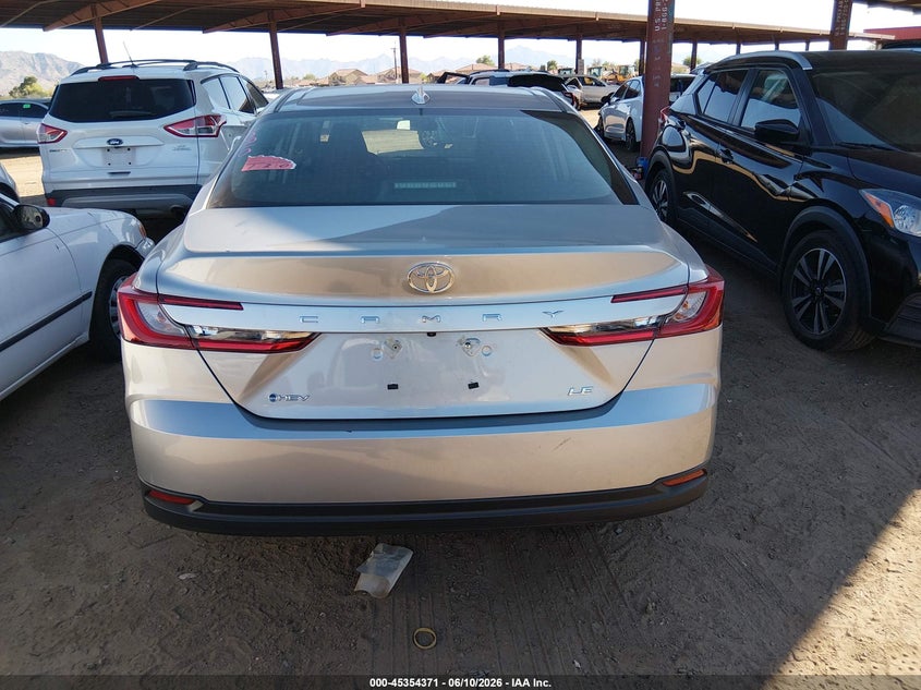 2026 TOYOTA CAMRY 2.5L I-4 DI, DOHC, V(VIN: 4T1DAACK0TU255175