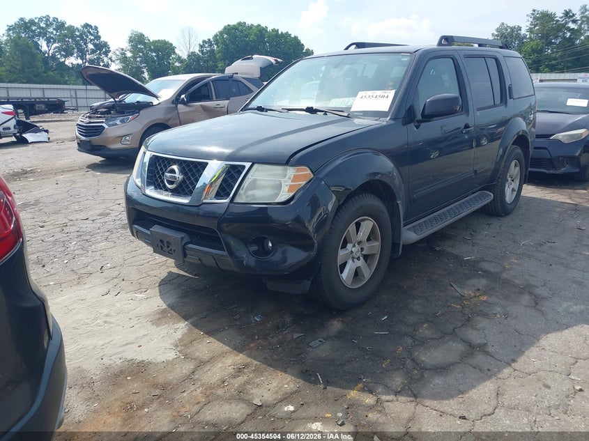 Vin: 5n1ar1nn0cc607082, lot: 45852451, nissan pathfinder sv 20122