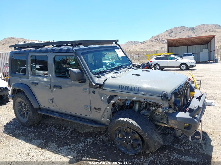 2021 Jeep Wrangler Unlimited Willys 4X4 VIN: 1C4HJXDN1MW793164 Lot: 45354547