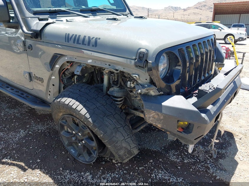 2021 Jeep Wrangler Unlimited Willys 4X4 VIN: 1C4HJXDN1MW793164 Lot: 45354547