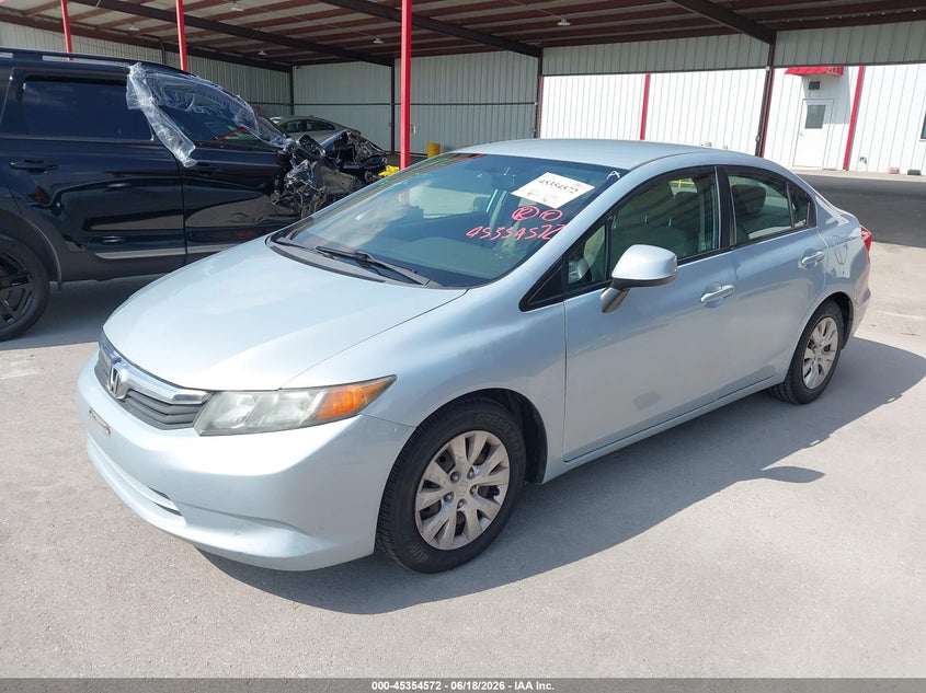 2012 Honda Civic Lx 19XFB2F57CE077446 photo 1