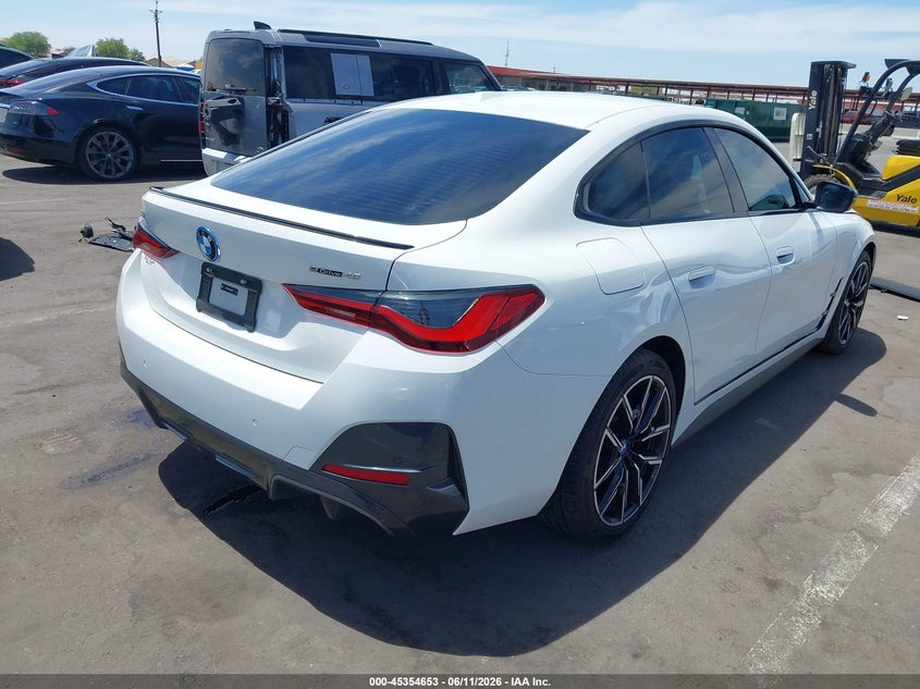 Vin: wby73aw08rfs33006, lot: 45852600, bmw i4 gran coupe edrive40 20244