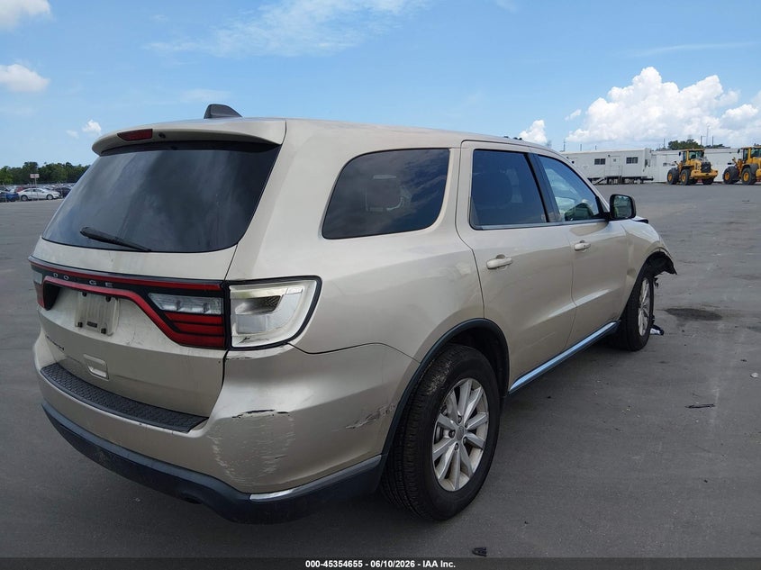 Vin: 1c4rdhag4fc132739, lot: 45852602, dodge durango sxt 20154