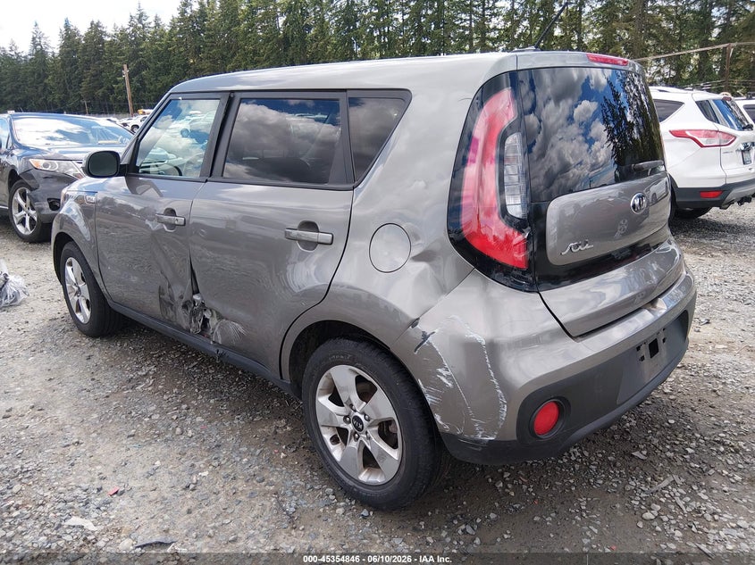 Vin: kndjn2a2xh7482965, lot: 45852793, kia soul 20173