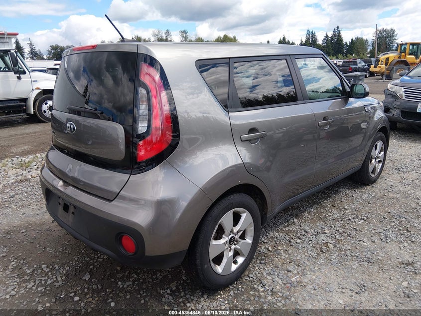 Vin: kndjn2a2xh7482965, lot: 45852793, kia soul 20174