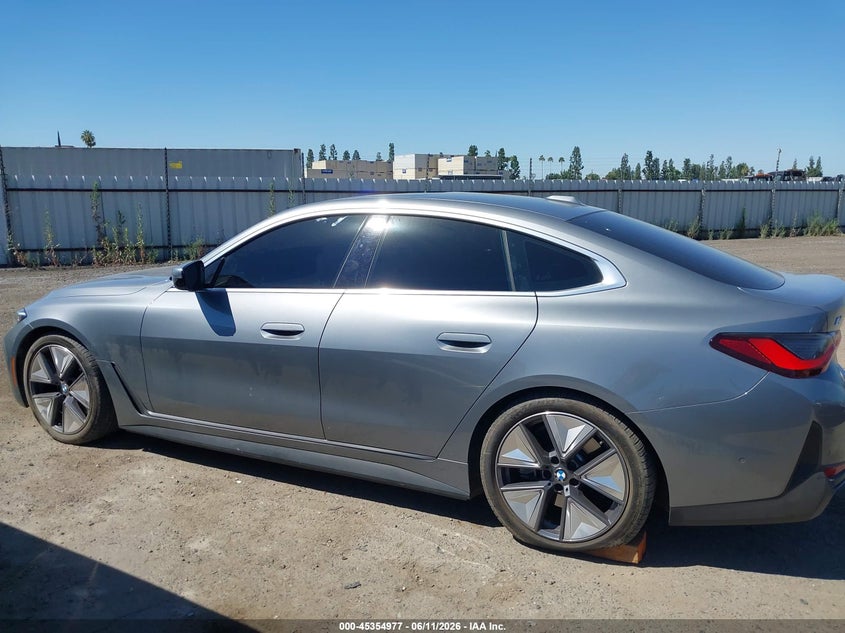 2025 BMW I4 Gran Coupe Edrive40 VIN: WBY23HD05SFU11479 Lot: 45354977