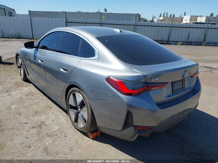 Vin: wby23hd05sfu11479, lot: 45852924, bmw i4 gran coupe edrive40 20253