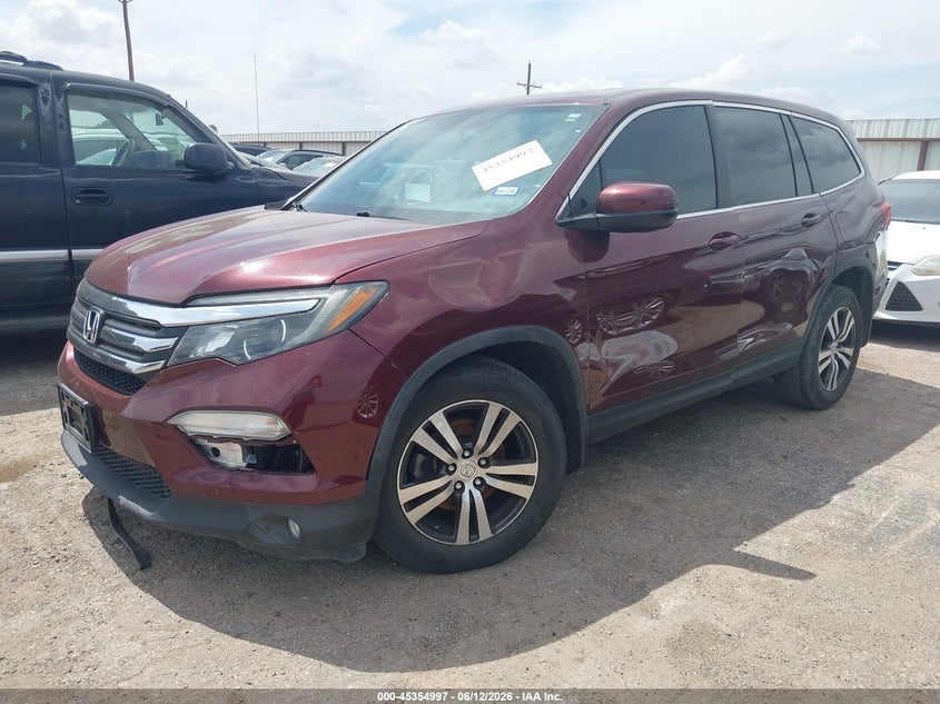 Vin: 5fnyf5h82jb008564, lot: 45852944, honda pilot ex-l 20182
