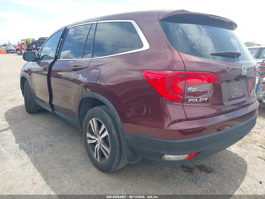 Vin: 5fnyf5h82jb008564, lot: 45852944, honda pilot ex-l 20183