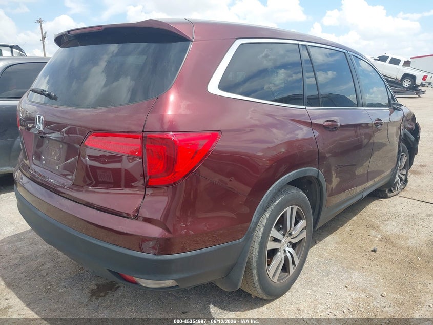 Vin: 5fnyf5h82jb008564, lot: 45852944, honda pilot ex-l 20184