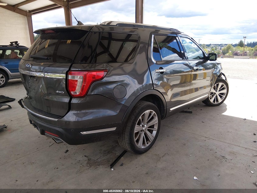 Vin: 1fm5k8f88kgb11851, lot: 45853009, ford explorer limited 20194