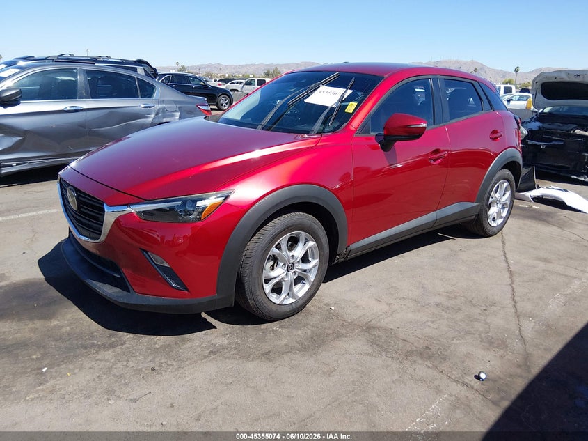 Vin: jm1dkdb74l1468616, lot: 45853021, mazda cx-3 sport 20202