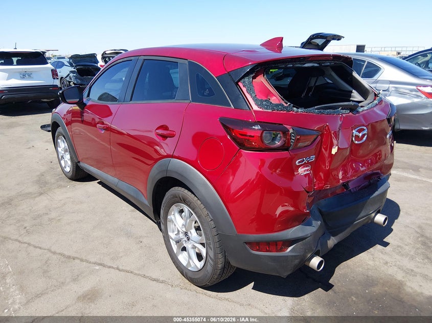 Vin: jm1dkdb74l1468616, lot: 45853021, mazda cx-3 sport 20203