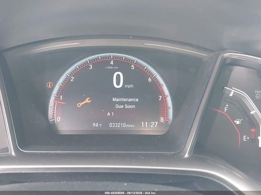 2017 HONDA CIVIC COUPE 1.5L I-4 DI, DOHC, VVT, TURBO, 205HP